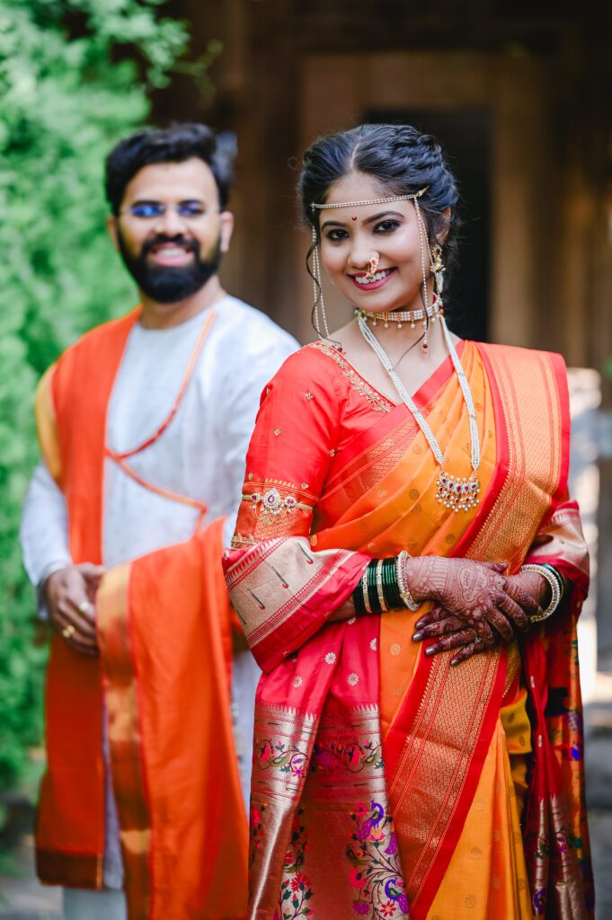 Drone wedding photography in Solapur capturing baraat procession from above